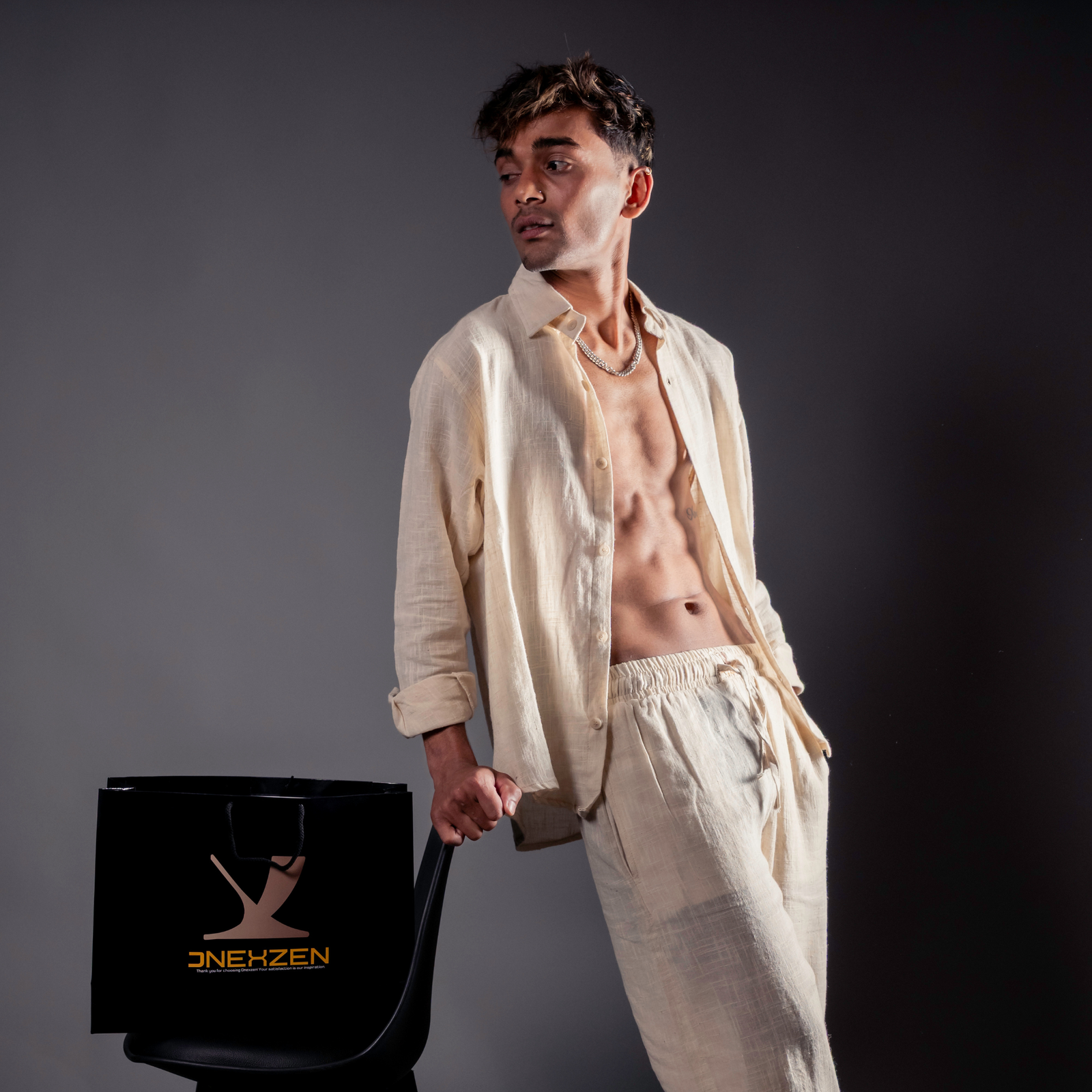 Dnexzen X Linen Set – Premium Men's Linen Co-ord for Effortless Style 