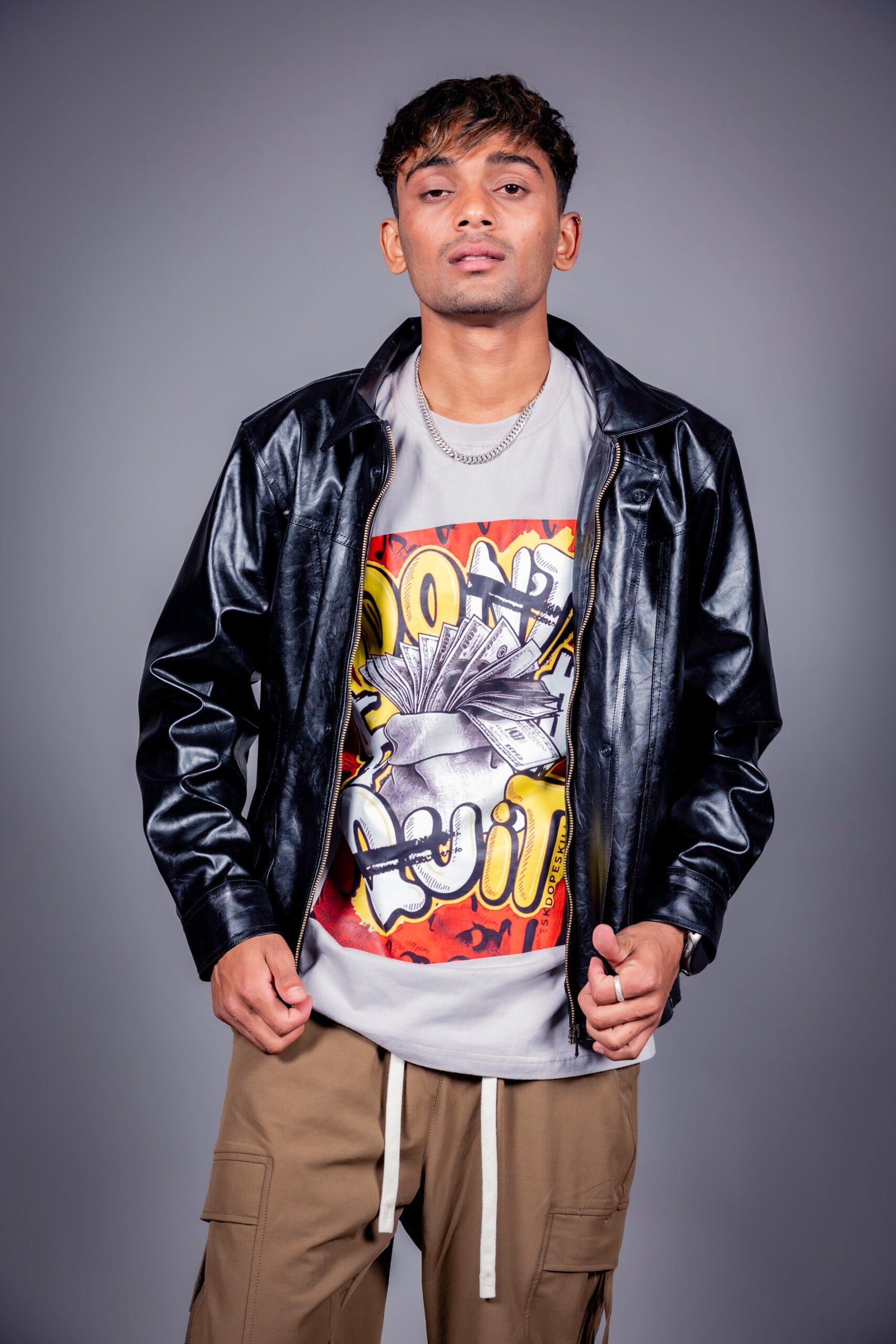 Dnexzen X Leather Jacket - Dnexzen