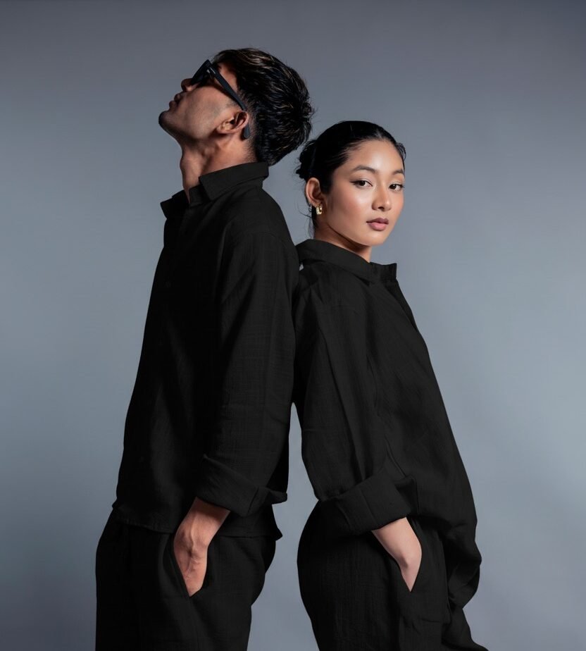 Dnexzen X Black Linen Set